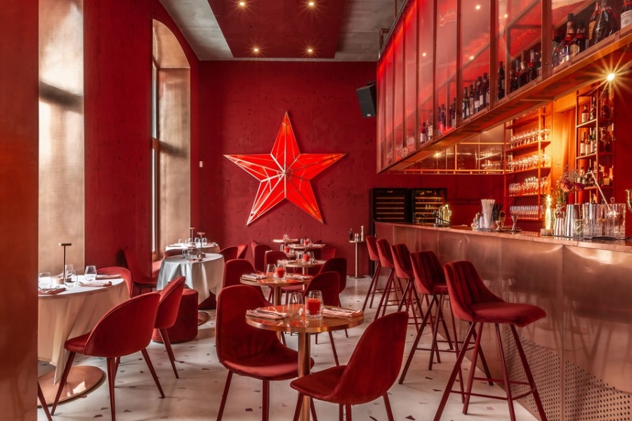 Pink Mama modern restaurant – pastel, velvet and concrete | Restaurant ...