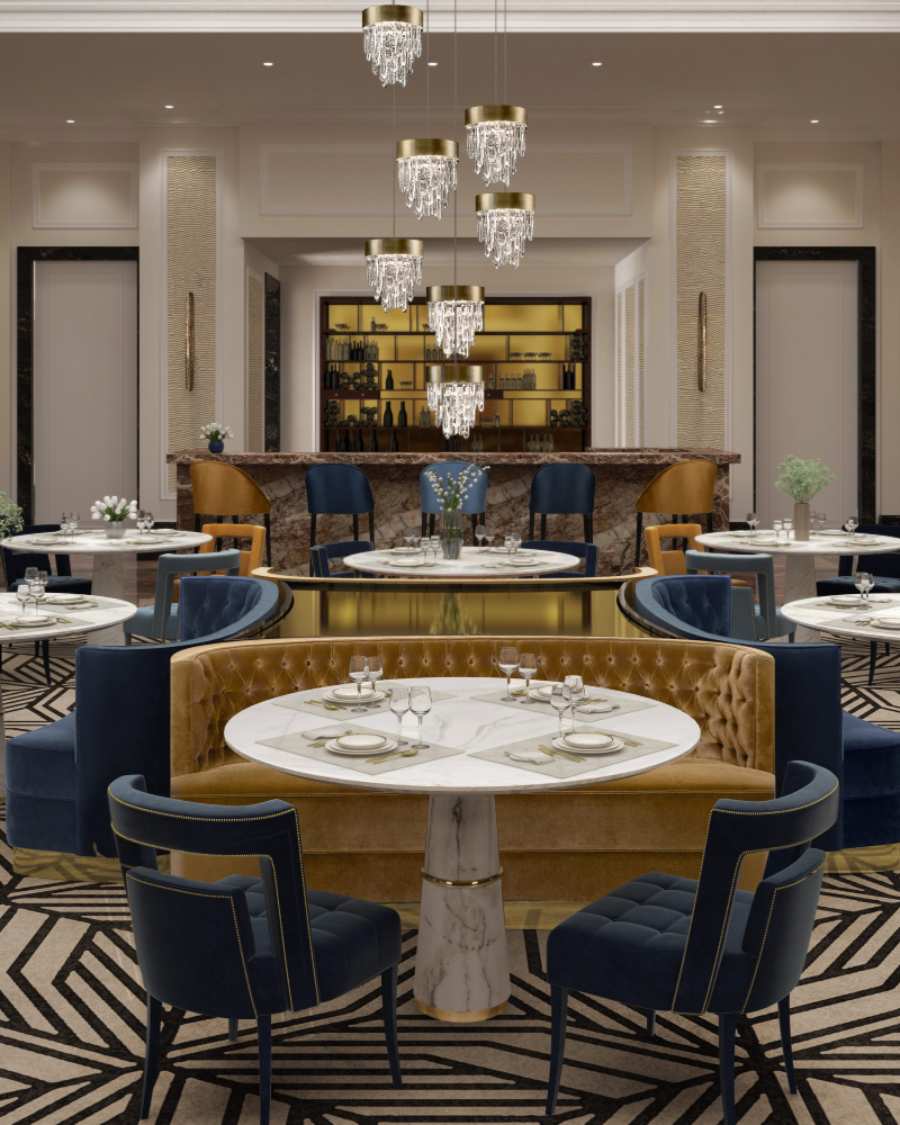 The Most Exquisite Restaurant Interior Design Projects by Jeffrey Beers International