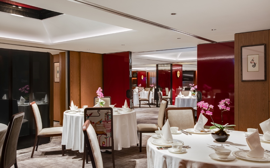 elegant dining room in the dragon at HKBC