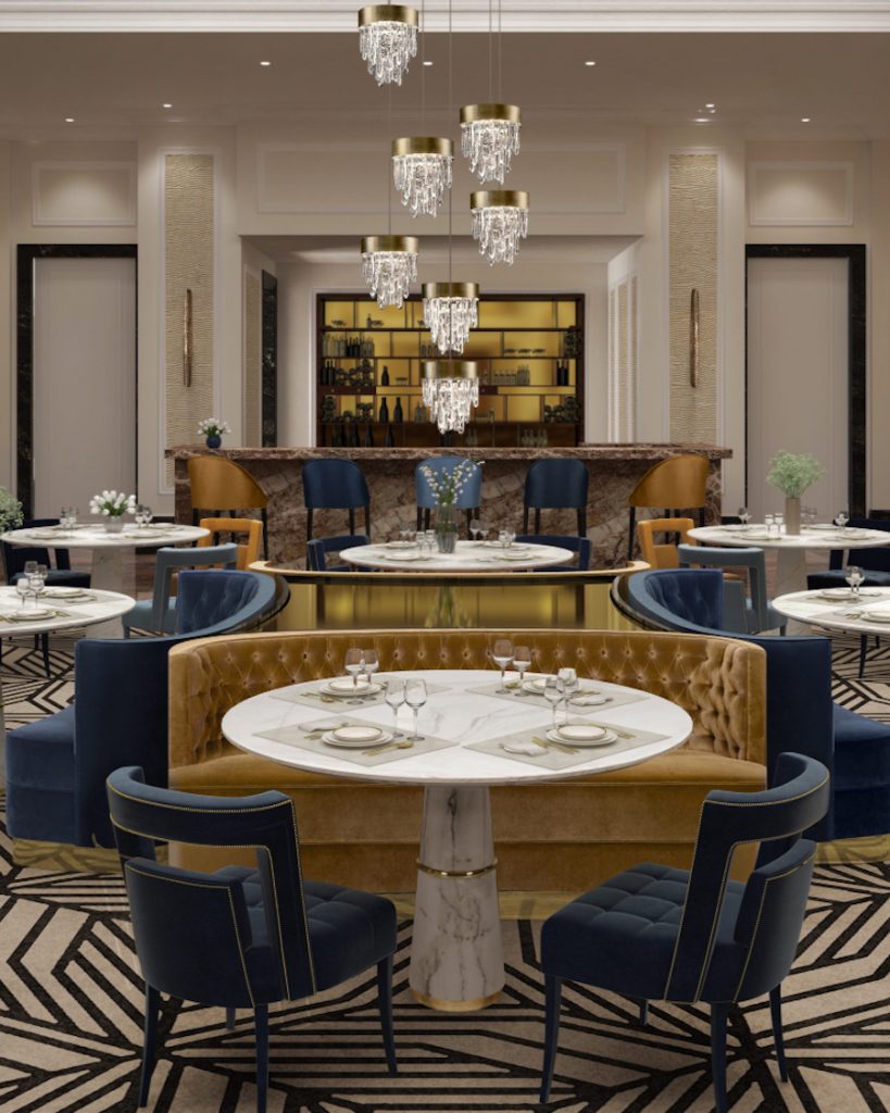 Modern Restaurant Interior Design from Plan In Interior & Contracting
